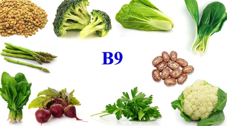 витамин Б9 во производи за потенција